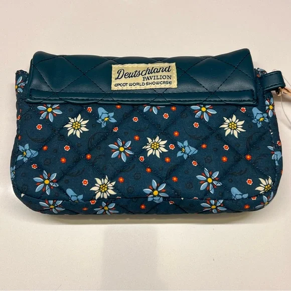 NEW DISNEY EPCOT GERMANY PAVILION BLACK FOREST MINNIE MOUSE QUILTED WRISTLET - Picture 11 of 11
